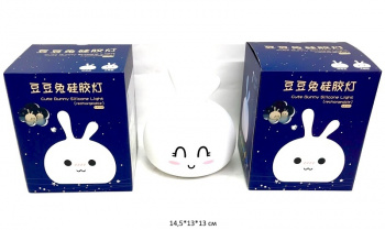 Ночник настольный арт. LJC-122 Зайка меняет цвет с USB в кор._