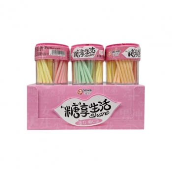 Конфета арт. 950305 Трубочки вкусы микс 75 г в банке 6 шт. в кор.'