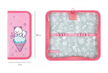 кс_Пенал арт. 272244 ПИФАГОР 1 отделение ламинированный картон 19х9 см "Bear attack"