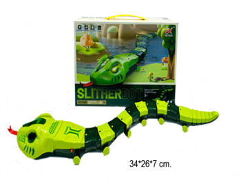 Змея арт. 2102A На батар. свет, ползает в кор.•= /48 шт./