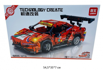 Конструктор арт. 8205 Автомобиль 697 дет. в кор.•/24 шт./