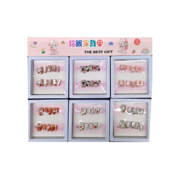 Набор для маникюра арт. 805205 Ногти накладные короткие ассорти 1шт. в кор. (12 шт.)