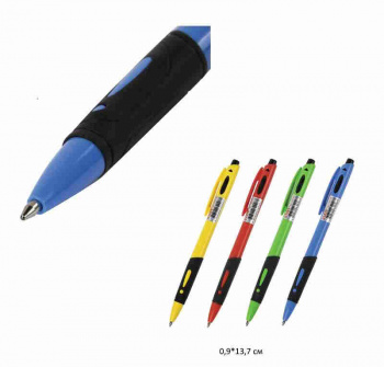 кс_Ручка шариковая автоматическая арт. 143750 С грипом STAFF "BP-16 Neon" СИНЯЯ ассорти кс_Ручка шариковая автоматическая арт. 143750 С грипом STAFF "BP-16 Neon" СИНЯЯ ассорти