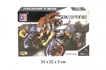 Конструктор арт. 123-339 Монстер 116 дет. 90 шт. в кор._ Конструктор арт. 123-339 Монстер 116 дет. 90 шт. в кор._