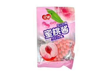 Конфета арт. 224769 Жевательные бобы "Персик" 35 г 20 шт. упаковка;*#