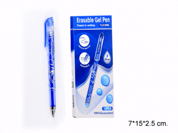 кц_Ручка стираемая гелевая арт. YL212690 Набор 12 шт. синяя 0,5 мм в синей кор.