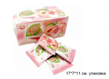 Жевательная резинка арт. 522555/522548/330581 C желе "Персик" 16 г 30 шт. в кор.*'