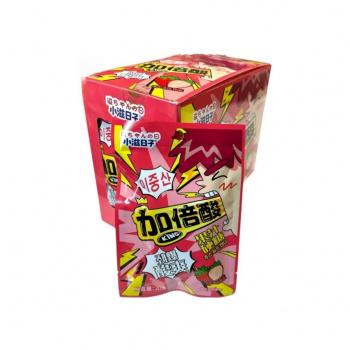 Конфета арт. 640046-1 Кислая "Клубника" 20 г 20 шт. в красной кор.'#;*