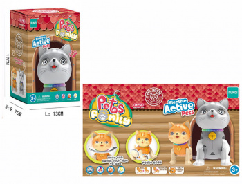 Кот арт. RS-9038C" На батарейках в коробке 13*9,7*17 Кот арт. RS-9038C" На батарейках в коробке 13*9,7*17