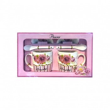 Подарочный набор арт. 1379-501 На двоих "Flower" 6 предметов в кор.