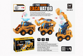 Экскаватор на батар. арт. 9812 Свет, звук, вращение в кор.= Экскаватор на батар. арт. 9812 Свет, звук, вращение в кор.=