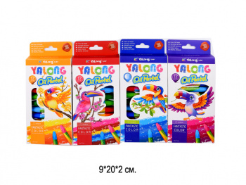 кц_Восковые мелки арт. 95086-12 Набор 12 цветов "Попугай" в кор. кц_Восковые мелки арт. 95086-12 Набор 12 цветов "Попугай" в кор.