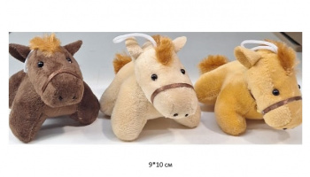 им Лошадь арт. 925-1 С петлей Стоит 9*10 см цвета микс 1 шт. в пак. (24 шт.)