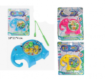 Рыбалка арт. 8104/810A-2 Слон заводная, цвета микс на листе_=