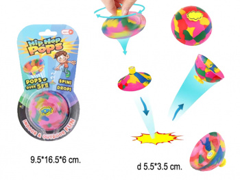 Антистресс арт. 244 Прыгун Хип-Хоп Попс на листе_/288 шт./