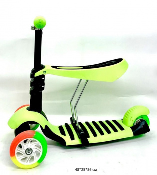 Самокат арт. 4109A 3-х колесный цвета микс_