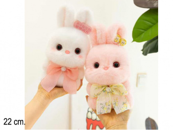 им Зайка арт. 209032 С бантом на шее ароматизированный цвета микс 22 см в пак.