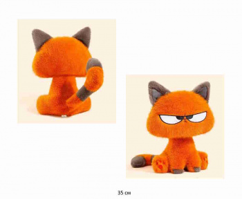 им Кошка арт. YE250508-11 Рыжая недовольная 35 см см в пак.) им Кошка арт. YE250508-11 Рыжая недовольная 35 см см в пак.)