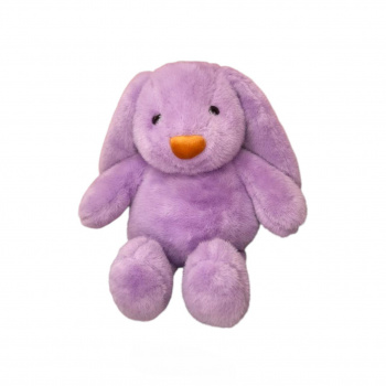 им Зайка арт. 08786-1-209 Вислоухий норковый фиолетовый коричневый нос 30*22 см в пак.