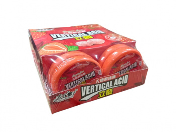 Конфета арт. 301099/ Кислая Драже без сахара "Клубника" 13 г в банке 20 шт. в кор.'*