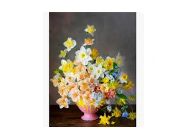 Картина по номерам арт. RA73566 Букет нарциссов 40*50 в кор.