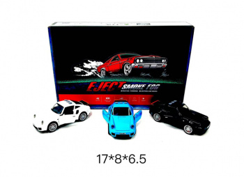 Модель металл. арт. BSP-1BA Porsche цвета микс (6 шт.) шоубокс_