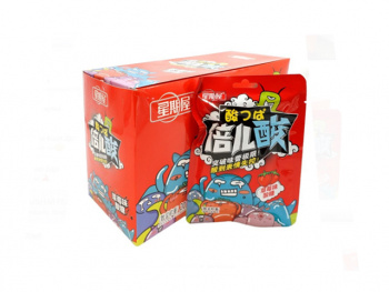 Конфета арт. 500988-5/680081 Кислая Клубника 24 г в пак. 20 шт. в красной кор./