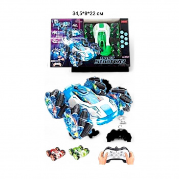 Машина на р/у арт. HG4-33 Перевертыш свет, звук, пар, вращение 360° в кор. 34,5*22*8