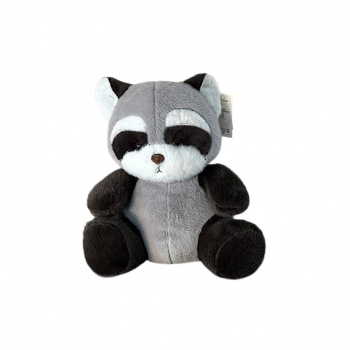 им Енот арт. YE23815-24-3 Черно-серый сидит 35 см в пак.)