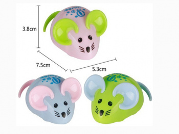 Зав. мышка арт. 396-24" Цвета микс в пакете 7,5*6*4 Зав. мышка арт. 396-24" Цвета микс в пакете 7,5*6*4