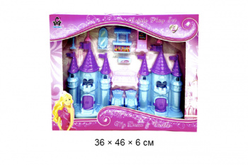 Дом для кукол арт. 8808 Замок с мебелью в кор._/30 шт./