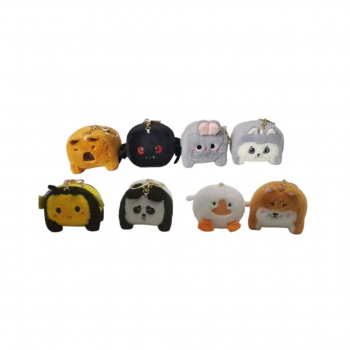 им Зверята арт. 23211-209  Брелок с карабином Зверокуб в ассортименте 10 см в пак.