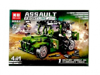 Конструктор арт. 98440-1 Военная техника Зенитный грузовик 240 дет. в кор._