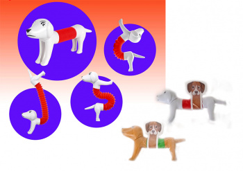 Антистресс арт. SS2025/2030 Поп тубус собака цвета микс в пак. (40шт.) шоубокс_=•