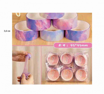 Антистресс арт. HJ2885-209 Поп-мяч липкая лента 1шт. в пак. (12шт.) упаковка