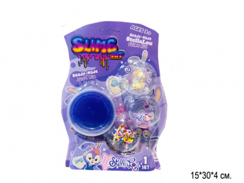 Лизун арт. DX-027 "Создай лизуна" Зайка на листе•