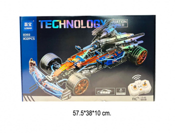 Конструктор арт. 8393 Автомобиль 1102 дет. на р/у в кор.• Конструктор арт. 8393 Автомобиль 1102 дет. на р/у в кор.•